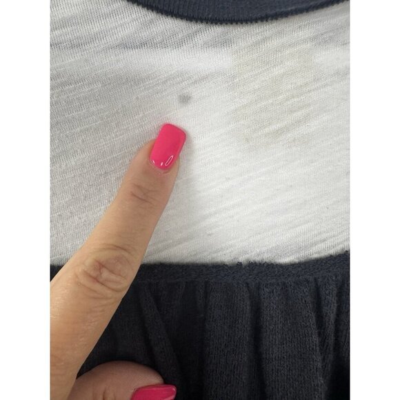 Boho XS Floral Butterfly Sleeve Top Oversized Festival Coastal Fairycore Bat - Picture 5 of 15